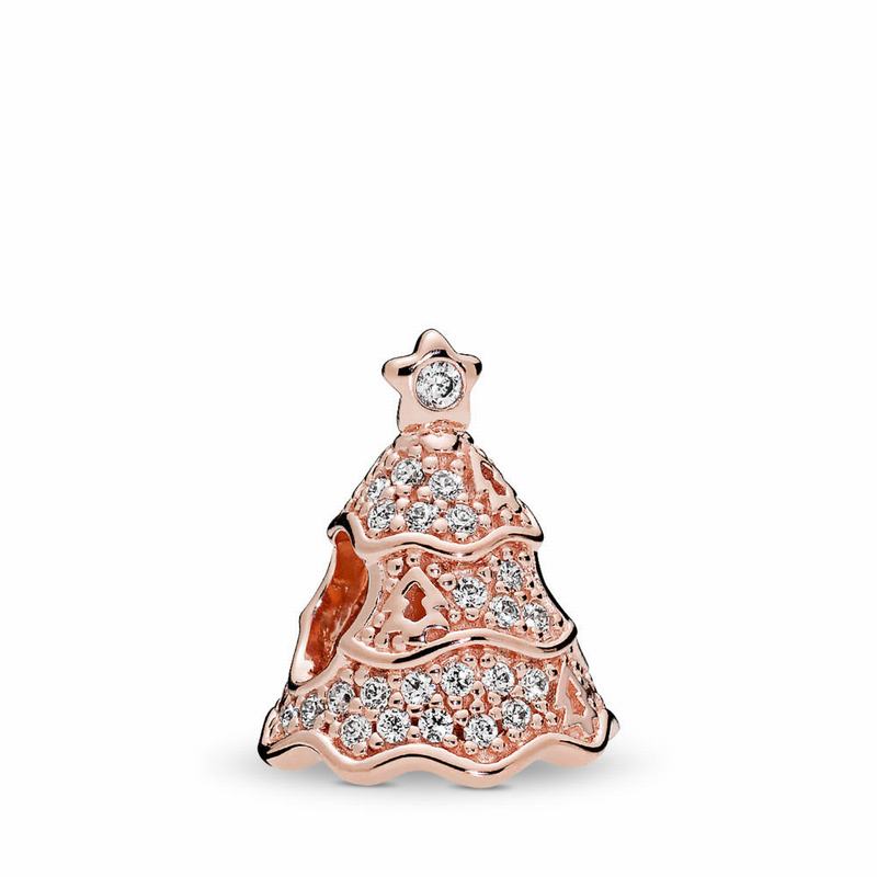 Pandora Rose™ Twinkling Christmas Tree Charm NZ Sale (236154-YVG)